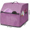 Space Saving Overlock Sewing Machine Cover With Pockets For Tools And Accessories Purple 4