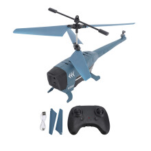 Fjernstyret helikopter til børn, LED-lysudstyret WiFi FPV-transmission, fjernstyret fly med forhindringsundgåelse og gyrostabilisator, egnet til