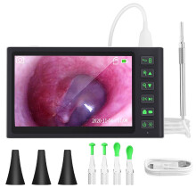 Digital Otoscope 1080P HD Camera 3000mAh Battery 32GB SD Card Included For Ear Examination And Cleaning