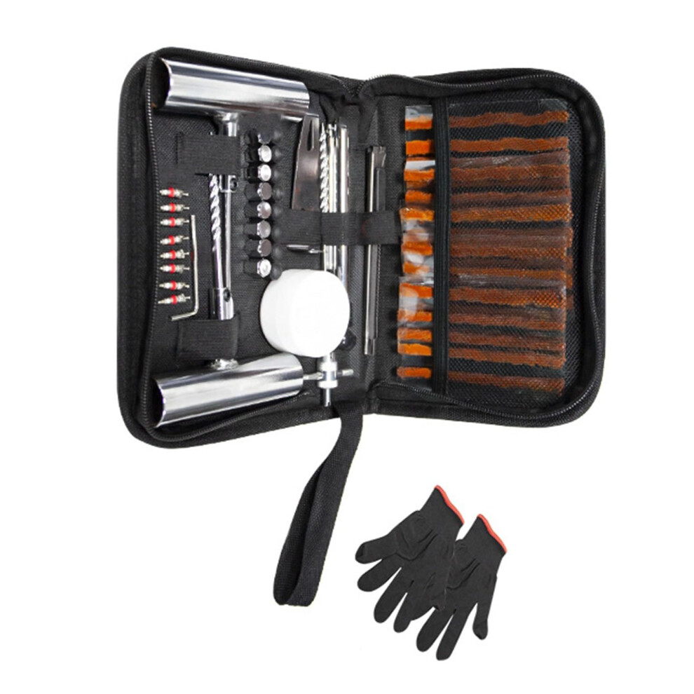 Heavy Duty Tire Kit 62Pcs For Cars And Motorcycles, Fast Leak Fix Roadside Emergency 9001264407919