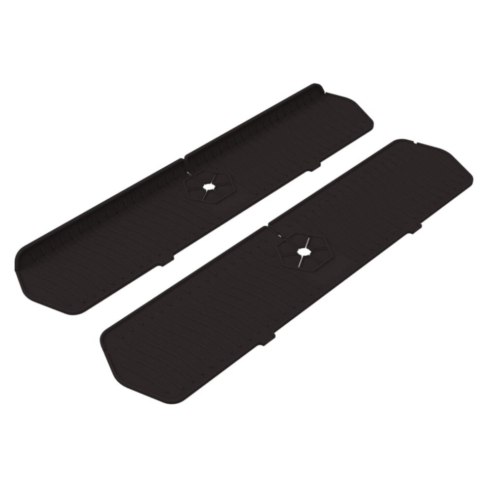 Faucet Mat Kitchen Faucet Sink Splash Guard Large Silicone Faucet Water Catcher Mat Sink Drip Pad Behind Faucet Kitchen Bathroom Black 9119770249166