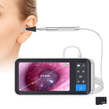 Digital Otoscope 4.5Inch Screen 1080P Ear Camera Ear Wax Removal Tool 32GB Card Included For Children And Adults