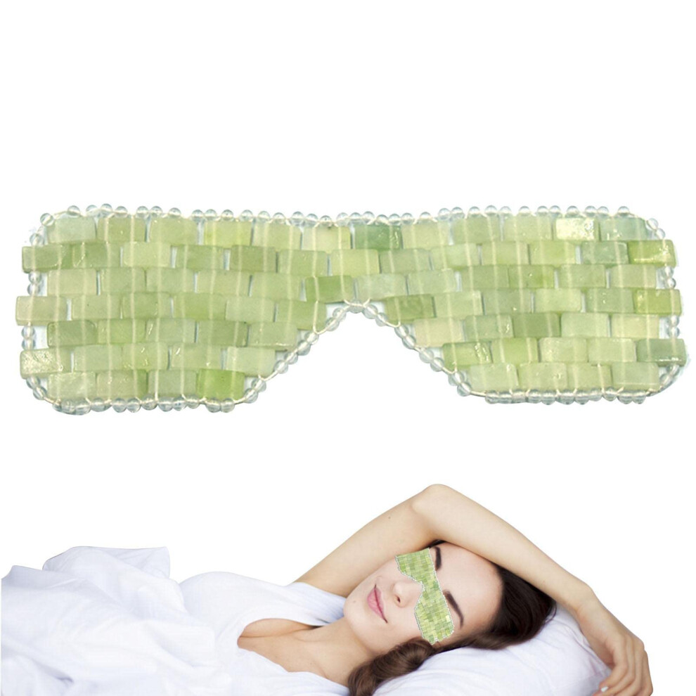 Jade Eye Mask  Reusable Cooling Face Stone Mask, Relaxing Eye Mask for Eye Care, Jade Mask for Women