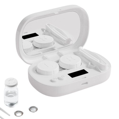 Ultrasonic Quick Cleaner for Soft Contact Lenses with Storage Case, 5 Modes
