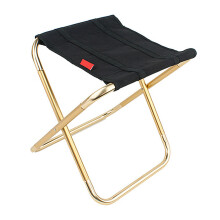 Chaise pliante portable en alliage d'aluminium, légère et durable, idéale pour la randonnée et le camping. Revêtement en tissu Oxford respirant.