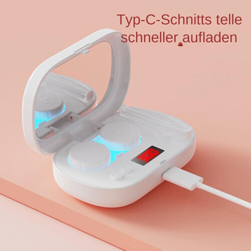 Ultrasonic Quick Cleaner for Soft Contact Lenses with Storage Case, 5 Modes 1