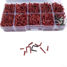 Badminton Racket Eyelet and Grommet Kit With Red Tubing Protectors Grommet Replacement Set For Most Models