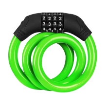 Migliora la tua esperienza ciclistica, lucchetto per bici multifunzione e portatile, cavo in acciaio intrecciato con rivestimento in PVC,