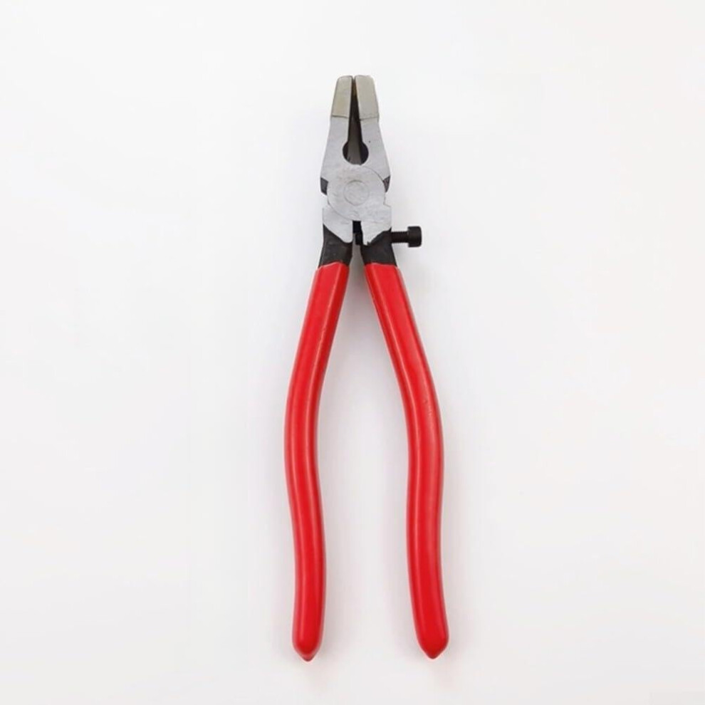 Flat Nose Draw Tong Jewelry Pliers, Wire Drawing Pliers With Adjustment Function, 21.5 Cm Reach, Red, Carbon Steel 9119770249517