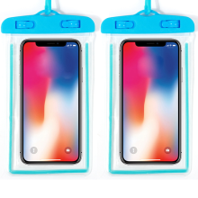 IPX8 waterdichte telefoonhoes, veilige sluitingen gegarandeerd voor strandvakanties, aanraakgevoelig cameravenster, transparante hoes voor