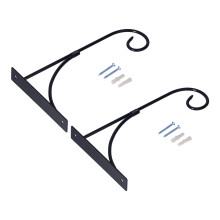 Supporti per piante sospese in ferro battuto resistenti, appendini decorativi per vasi da parete con rivestimento antiruggine, perfetti per