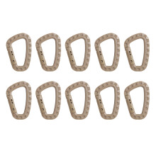 Taktischer Karabiner-Schlüsselanhänger mit Schnellverschluss, vielseitig einsetzbarer, robuster Kunststoffkarabiner für Rucksacktouren,