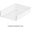 Versatile stacked letter tray, secure buckle and easy stacking, stackable ABS storage box for home, singlelayer file holder, vertical transparent. 2