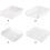 Versatile stacked letter tray, secure buckle and easy stacking, stackable ABS storage box for home, singlelayer file holder, vertical transparent. 4