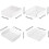 Versatile stacked letter tray, secure buckle and easy stacking, stackable ABS storage box for home, singlelayer file holder, vertical transparent. 5