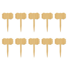 Paletti di identificazione da giardino riutilizzabili Etichette ecocompatibili per vivai Etichette decorative in legno per piante Marcatori da