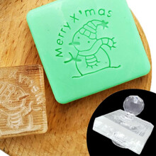 Christmas Series Pattern Soap Stamps for Creative Handmade Soap Brands Christmas Party Gifts for Kids Boys Girls Ref: 9465
