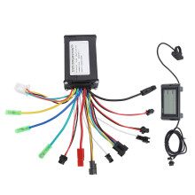 Borstelloze motorcontrollerkit met waterdicht LCD-displaypaneel, elektrische conversiekit voor e-bike/scooter, 36V/48V, stabiele snelheid, gevoelige