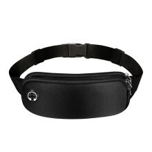Riñonera para tus aventuras diarias, correas ajustables, diseño con orificio para auriculares, riñonera transpirable para ir de compras, viajar,