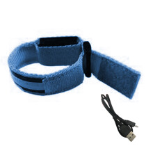 Bracelet lumineux de sécurité nocturne, ultra haute visibilité, à batterie rechargeable et ajustable, pour activités de plein air.