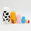 Handmade Animal Easter Eggs, Cute Cartoon Stacking Toy Set for Easter 2