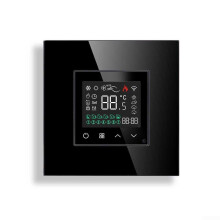 Energy Saving WiFi Thermostat For Gas Boiler Systems With Voice Control Black