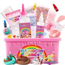 Fluffy Slime, 350 ml Rainbow Candy Series Slime Toy Set