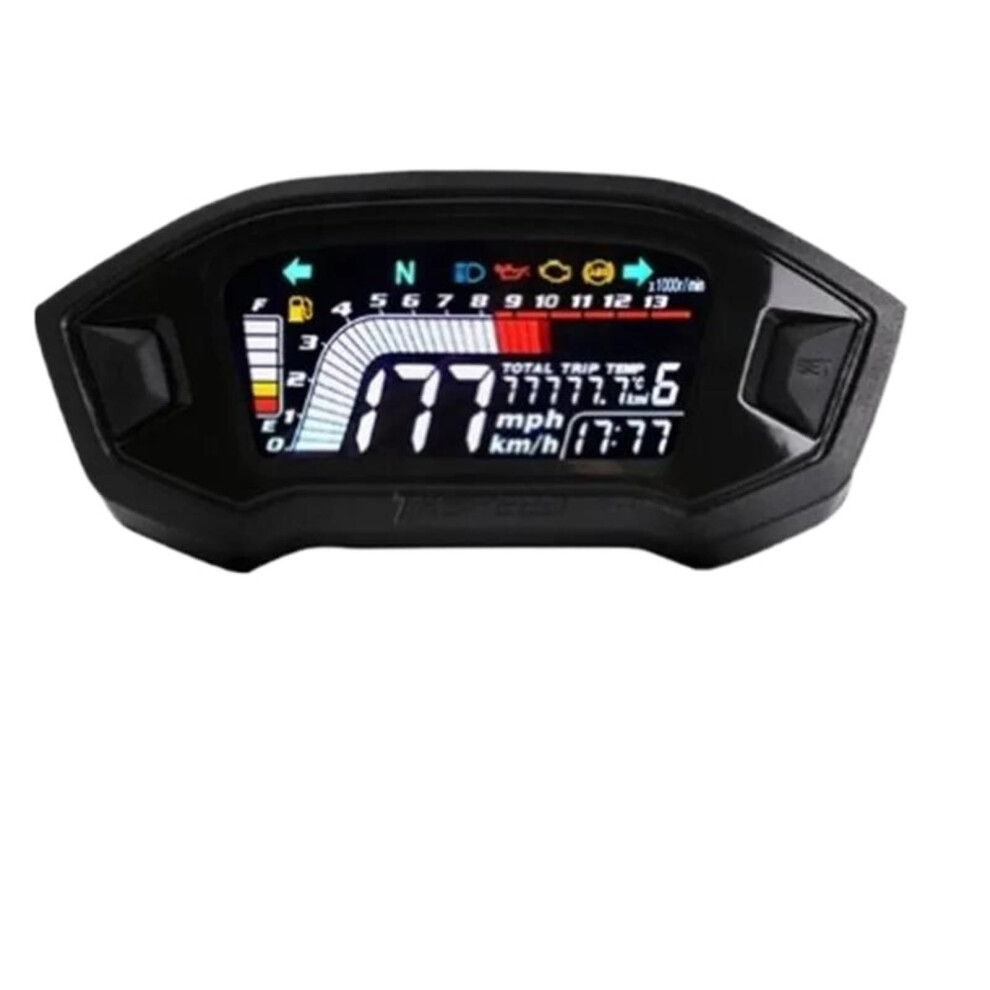 Motorcycle Led Adjustable Speedometer Odometer Tachometer For 1,2,4 Cylinders 9119770251985