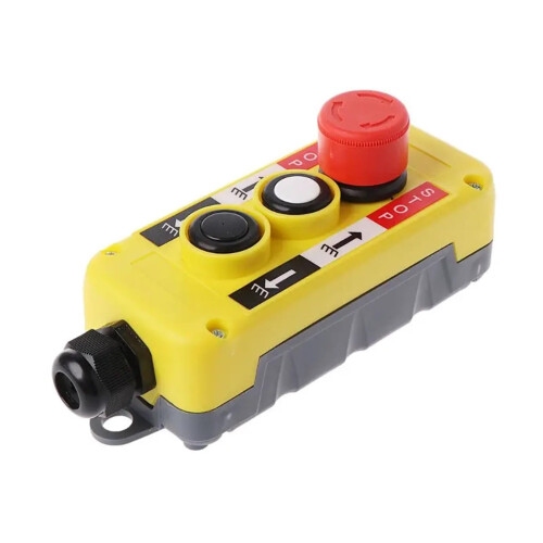 Wireless Crane Remote Control Waterproof Industrial Push Button Emergency Stop Pendant Control Station