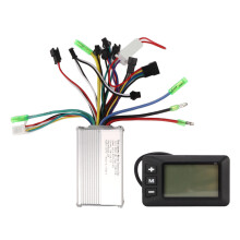 Kefe nélküli motorvezérlő készlet elektromos kerékpárhoz, LCD kijelző háttérvilágítással és gyorsgombokkal, kefe nélküli vezérlő 22