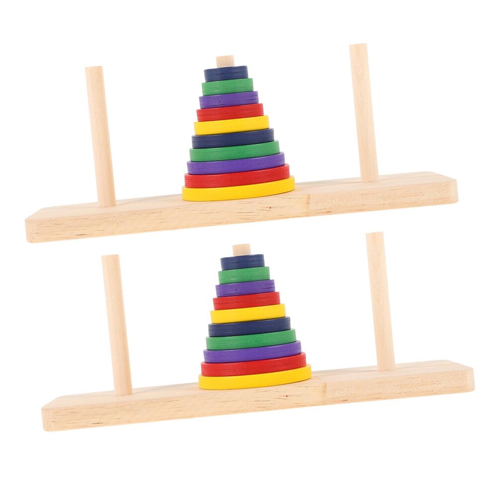 Intelligent Wooden Toy Tower Puzzle for Adults Hanoi Tower DIY Parties-image-OPC-PNNDRMF-NEW