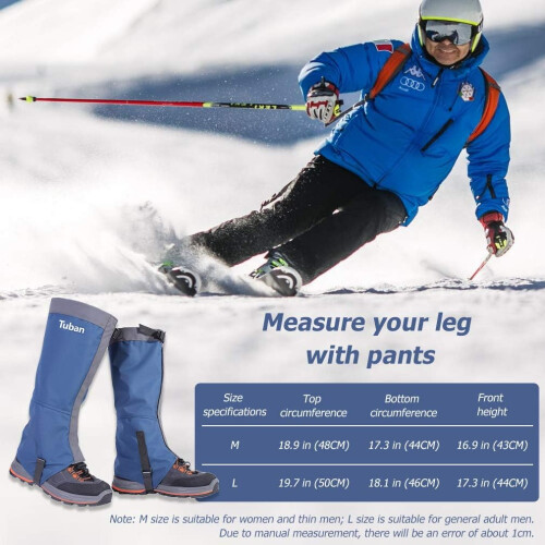 Σύντροφος πεζοπορίας, ρυθμιζόμενες γκέτες χιονιού, αδιάβροχα και ανθεκτικά στην 2