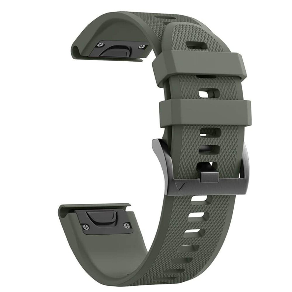 Silicone Watch Strap For Garmin Fenix 7X 7 6X 6 Pro 5X 5 Plus 3Hr Quickrelease Band For Garmin Epix Band, 22 X 26 Mm, 26Mm Fenix 6X 6Xpro, Agate 9001264410872