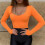 Damen Langarm-Bodysuit Modischer, charmanter, 6