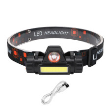 Abenteuerausrüstung: Leistungsstarke, helle, wiederaufladbare LED-Stirnlampe, abnehmbare Handtaschenlampe mit Magnetfuß, angenehm zu tragen beim