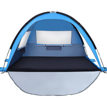 Reisstrandtent Met Ventilatie En Windbescherming Voor