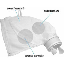 Sac de rechange pour nettoyeur de piscine, fermeture éclair facile à vider, compatible avec les filtres Polaris 280 et 480 (K13K16), en nylon