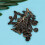 10 pezzi fibbie in zinco a forma cervo con base (bronzo) 9