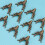 10 pezzi fibbie in zinco a forma cervo con base (bronzo) 5