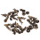 10 pezzi fibbie in zinco a forma cervo con base (bronzo) 11