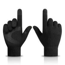 Antisliphandschoenen voor koud weer, thermische warme handschoenen met touchscreen-compatibele vingertoppen en elastische, ademende gebreide manchet,