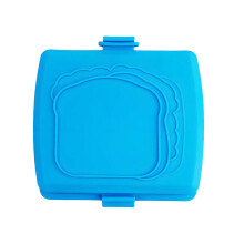 6.5 Inch Portable Nonstick Silicone Toaster Blue Heat Resistant Grilled Cheese Maker For Snacks