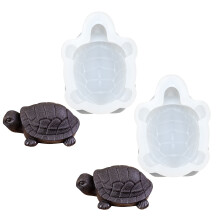 Set van 2 siliconen mallen in de vorm van schildpadden,