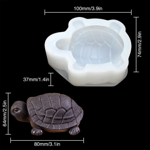 Set van 2 siliconen mallen in de vorm van schildpadden, 2