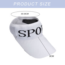 Bonés com viseira para homens e mulheres, boné esportivo com viseira elástica e tela respirável, design com proteção UV que absorve o suor, aba
