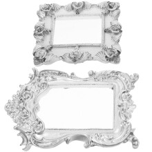 2 Pcs Decorative Photo Frame Vintage Picture Tiny Gold Frames