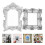 2 Pcs Decorative Photo Frame Vintage Picture Tiny Gold Frames 3