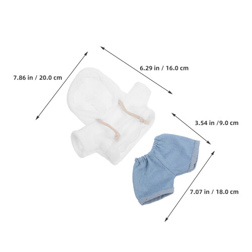 Plushdockskläder Set - Hoodie Och För 30 Cm Dockor 2
