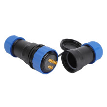 Wasserdichter Stromanschluss, IP68-Schnellkupplungs-Schraubcrimpstecker, stabile Verbindung aus reinem Kupfer, vergoldet, mit selbstverriegelnder