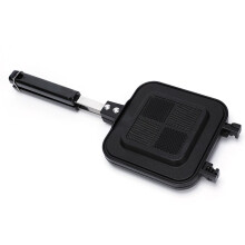 Sandwich Maker DoubleSided NonStick Frying Pan Panini Maker With Insulated AntiSlip Handle For Picnics Camping